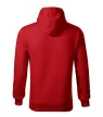 Malfini Cape Free - Kenguru zsebes, kapucnis, címkementes férfi pulóver - Piros - 2XL
