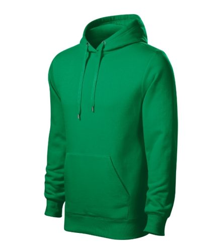 Cape Free - Kenguru zsebes, kapucnis, címkementes férfi pulóver - Fűzöld - 3XL