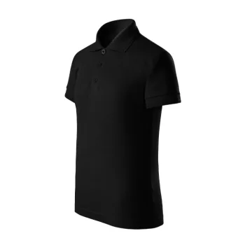   Malfini Pique Polo Free - Címkementes galléros gyerek póló - Fekete - 158 cm/12 éves