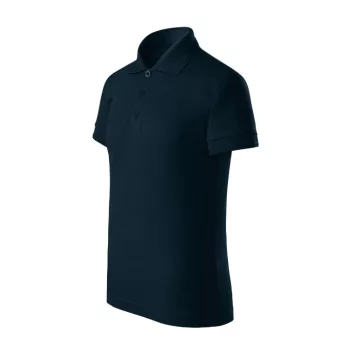   Malfini Pique Polo Free - Címkementes galléros gyerek póló - Tengerészkék - 146 cm/10 éves