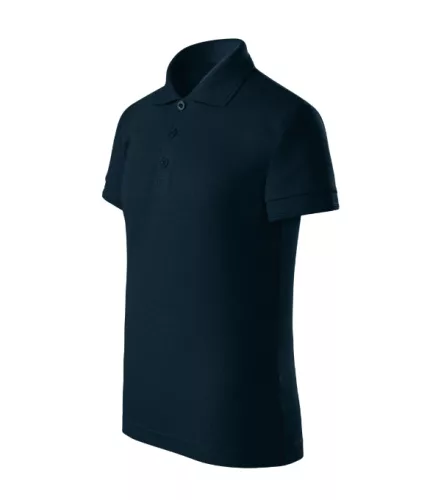 Malfini Pique Polo Free - Címkementes galléros gyerek póló - Tengerészkék - 146 cm/10 éves
