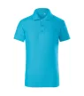 Malfini Pique Polo Free - Címkementes galléros gyerek póló - Türkiz - 134 cm/8 éves