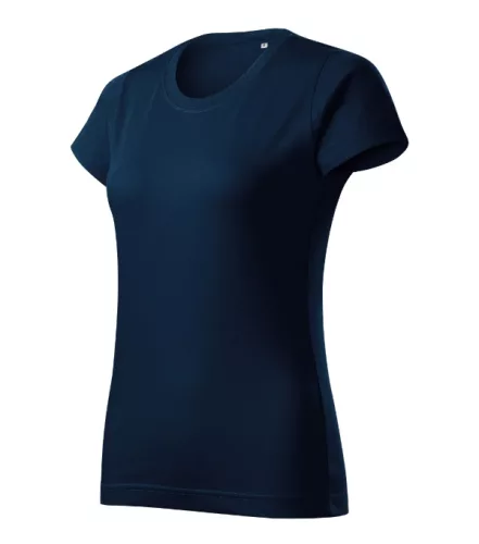 Malfini Basic Free - 100 % pamut, címkementes női póló - Tengerészkék - 2XL