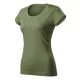 Malfini Viper Free - 100 % pamut, címkementes női póló - Khaki - XS