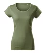 Malfini Viper Free - 100 % pamut, címkementes női póló - Khaki - S