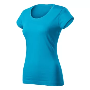   Malfini Viper Free - 100 % pamut, címkementes női póló - Türkiz - 2XL