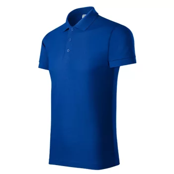   Piccolio Joy - Kitéphető címkés férfi galléros póló - Királykék - XL