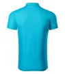 Piccolio Joy - Kitéphető címkés férfi galléros póló - Türkiz - 2XL