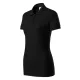 Piccolio Joy - Kitéphető címkés női galléros póló - Fekete - 2XL
