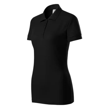   Piccolio Joy - Kitéphető címkés női galléros póló - Fekete - 3XL