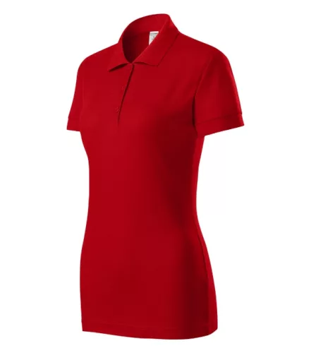 Piccolio Joy - Kitéphető címkés női galléros póló - Piros - 2XL