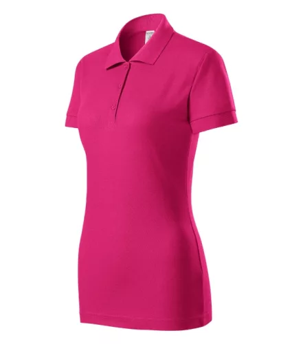 Piccolio Joy - Kitéphető címkés női galléros póló - Bíborszín - 2XL