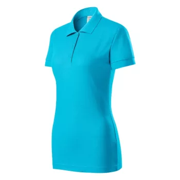   Piccolio Joy - Kitéphető címkés női galléros póló - Türkiz - 2XL