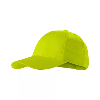   Piccolio Sunshine - Könnyű, 6 paneles, állítható tépőzáras pamut unisex baseball sapka - Lime