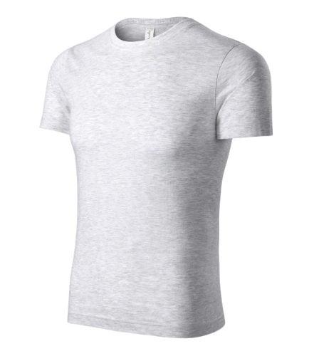 Piccolio Paint - 100 % pamut unisex póló - Világosszürke melírozott - S