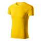 Piccolio Paint - 100 % pamut unisex póló - Sárga - XS