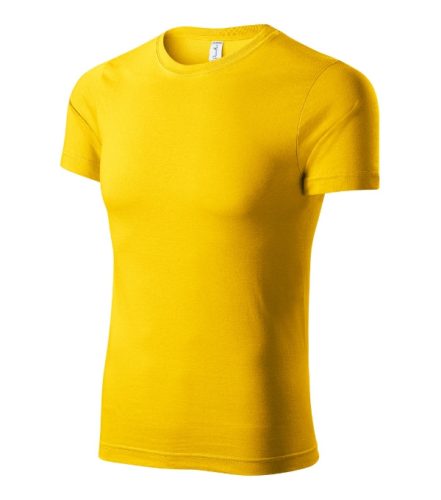 Piccolio Paint - 100 % pamut unisex póló - Sárga - M