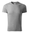 Piccolio Paint - 100 % pamut unisex póló - Sötétszürke melírozott - XS
