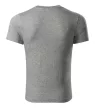 Piccolio Paint - 100 % pamut unisex póló - Sötétszürke melírozott - XS