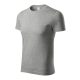 Piccolio Paint - 100 % pamut unisex póló - Sötétszürke melírozott - 3XL
