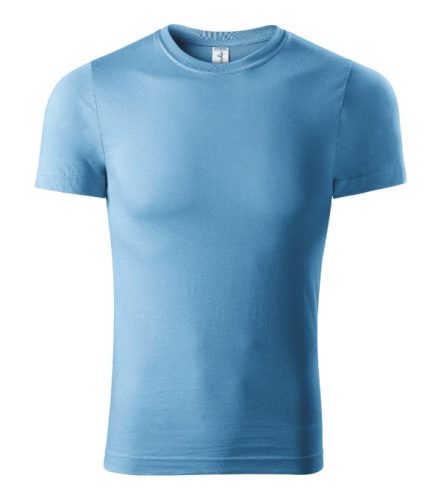 Piccolio Paint - 100 % pamut unisex póló - Azúrkék - XS