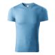 Piccolio Paint - 100 % pamut unisex póló - Azúrkék - 3XL