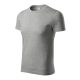 Piccolio Peak - 85 % pamut, 15 % viszkóz unisex póló - Sötétszürke melírozott - 4XL