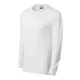 Rimeck Resist LS - 100 % előpréselt pamut, hosszú ujjú unisex póló - Fehér - S