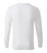 Rimeck Resist LS - 100 % előpréselt pamut, hosszú ujjú unisex póló - Fehér - L