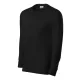 Rimeck Resist LS - 100 % előpréselt pamut, hosszú ujjú unisex póló - Fekete - S