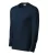 Rimeck Resist LS - 100 % előpréselt pamut, hosszú ujjú unisex póló - Tengerészkék - L