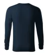Rimeck Resist LS - 100 % előpréselt pamut, hosszú ujjú unisex póló - Tengerészkék - XL