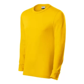   Rimeck Resist LS - 100 % előpréselt pamut, hosszú ujjú unisex póló - Sárga - 2XL