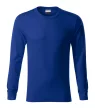 Rimeck Resist LS - 100 % előpréselt pamut, hosszú ujjú unisex póló - Királykék - S