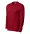 Rimeck Resist LS - 100 % előpréselt pamut, hosszú ujjú unisex póló - Marlboro piros - 2XL