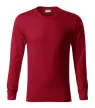 Rimeck Resist LS - 100 % előpréselt pamut, hosszú ujjú unisex póló - Marlboro piros - 2XL