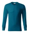 Rimeck Resist LS - 100 % előpréselt pamut, hosszú ujjú unisex póló - Petrol kék - 2XL
