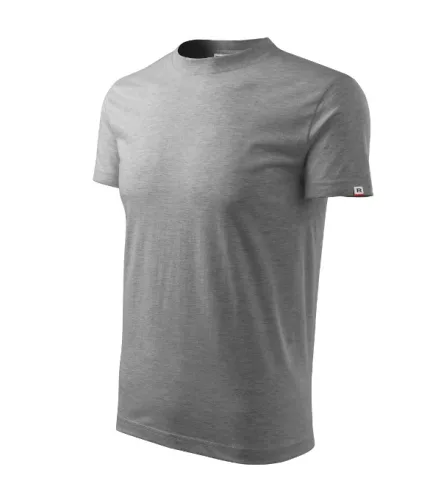 Base póló unisex sötétszürke melírozott 12 (brand label) L