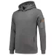 Tricorp Premium Hooded Sweater - Bolyhos belsős, cipzáras zsebes férfi pulóver - Stone melange - 4XL