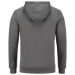 Tricorp Premium Hooded Sweater - Bolyhos belsős, cipzáras zsebes férfi pulóver - Stone melange - 4XL