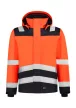 Tricorp Midi Parka High Vis Bicolor - Vízálló, szélálló és lélegző anyagú, jólláthatósági munkakabát - Fluoreszkáló narancssárga - M