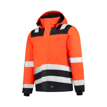   Tricorp Midi Parka High Vis Bicolor - Vízálló, szélálló és lélegző anyagú, jólláthatósági munkakabát - Fluoreszkáló narancssárga - 4XL