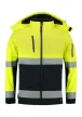 Tricorp Bi-color EN ISO 20471 Softshell - Vízálló, szélálló és lélegző anyagú, jólláthatósági munkakabát - Fluoreszkáló sárga - 4XL