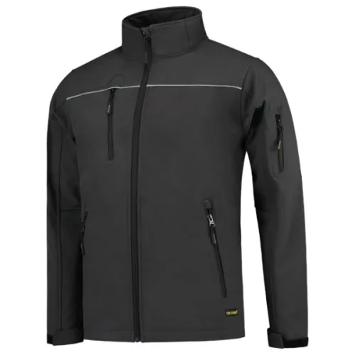 Tricorp Luxury Softshell - Vízálló, szélálló és lélegző anyagú unisex kabát - Sötétszürke - S