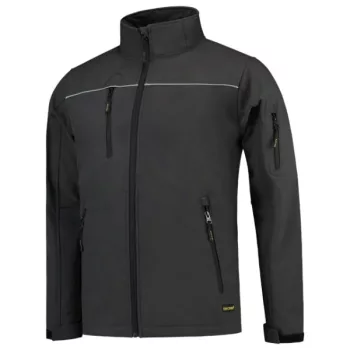   Tricorp Luxury Softshell - Vízálló, szélálló és lélegző anyagú unisex kabát - Sötétszürke - 4XL