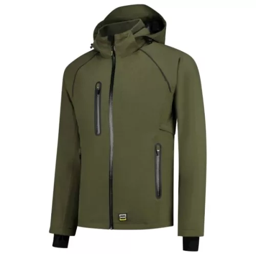 Tricorp Tech Shell - Vízálló, szélálló és lélegző anyagú unisex kabát - Army - L