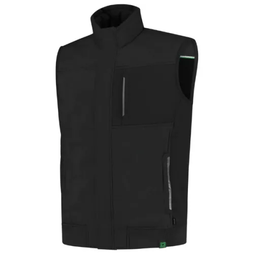 Tricorp Puffer Bodywarmer Rewear - Szélálló és vízlepergető anyagú unisex mellény - Fekete - 3XL