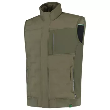   Tricorp Puffer Bodywarmer Rewear - Szélálló és vízlepergető anyagú unisex mellény - Army - XL