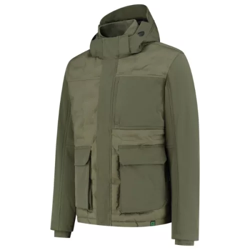 Tricorp Puffer Jacket Rewear - Szélálló és vízlepergető anyagú unisex kabát - Army - M