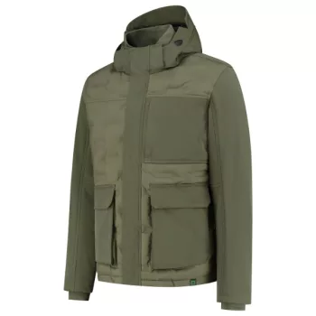   Tricorp Puffer Jacket Rewear - Szélálló és vízlepergető anyagú unisex kabát - Army - L
